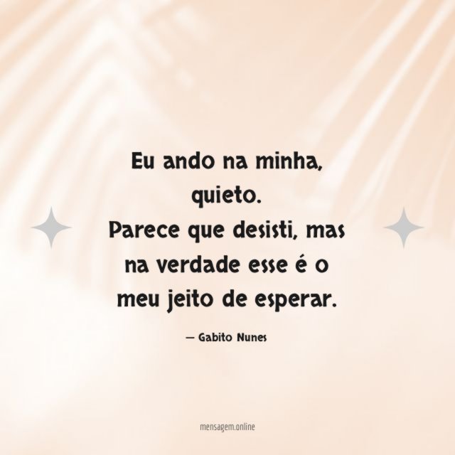 Eu ando na minha