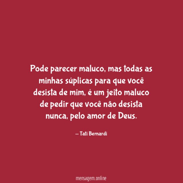 Pode parecer maluco
