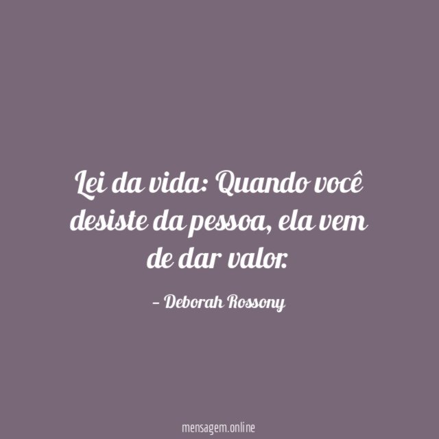 Lei da vida