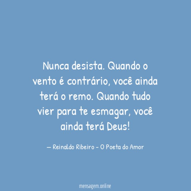 Nunca desista