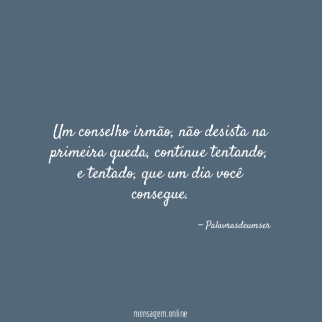 Um conselho irmão
