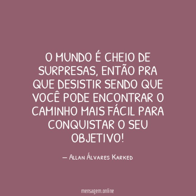 O Mundo é cheio de Surpresas