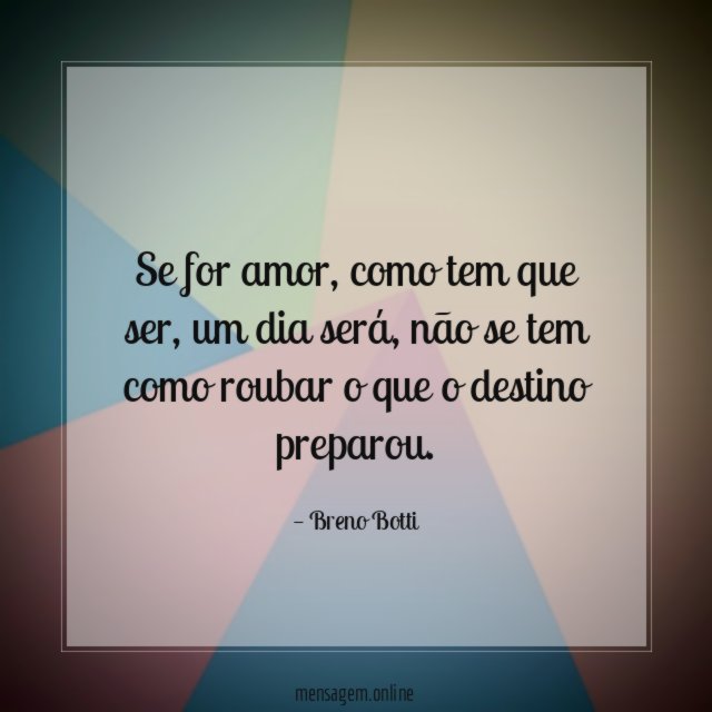 Se for amor