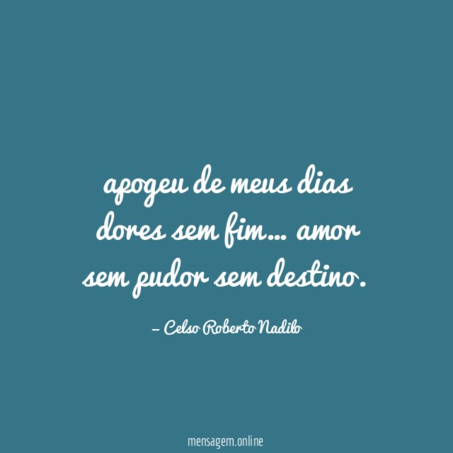 apogeu de meus dias dores sem fim