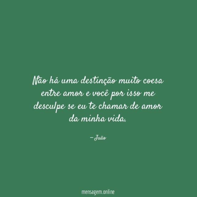 Não há uma destinção muito coesa entre amor