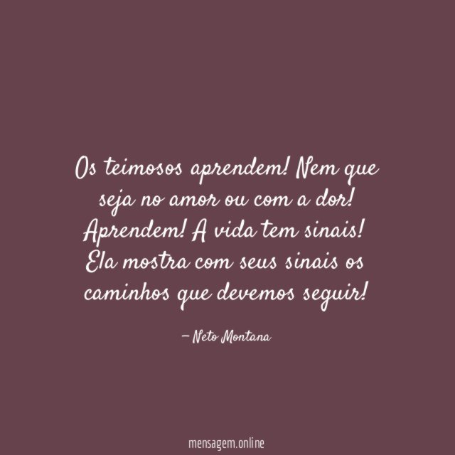 Os teimosos aprendem