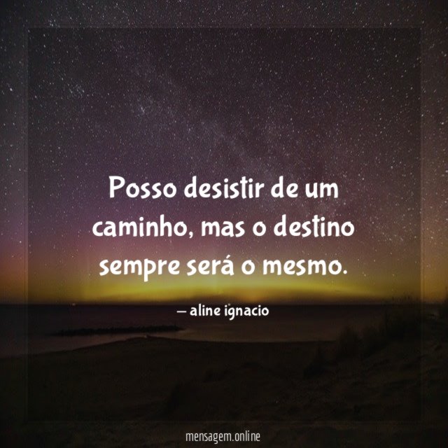 Posso desistir de um caminho