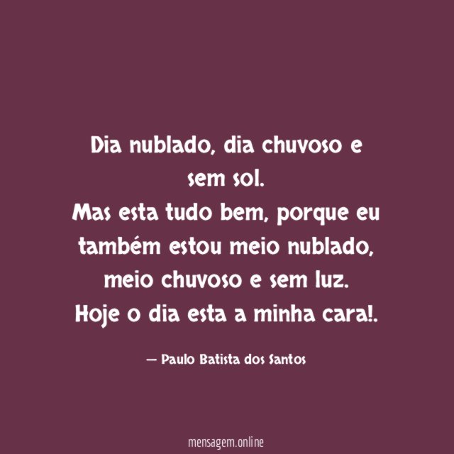 Dia nublado