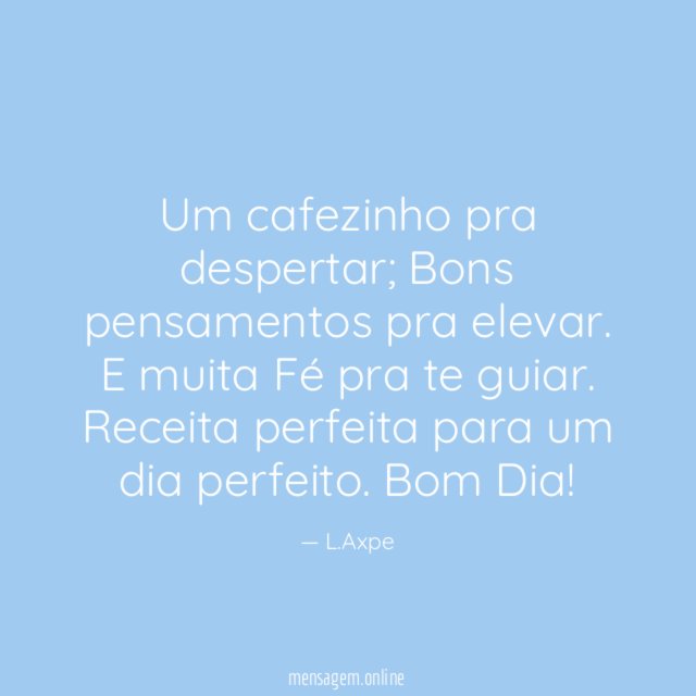 Um cafezinho pra despertar