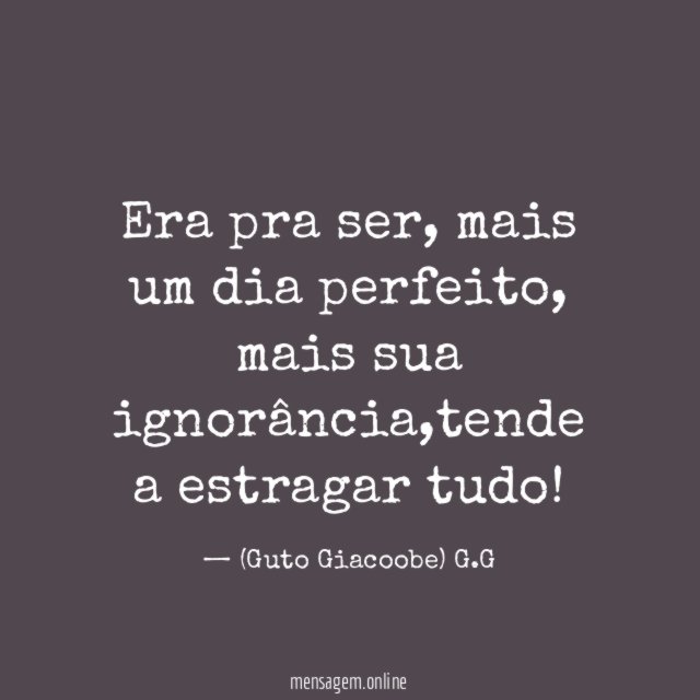 Era pra ser