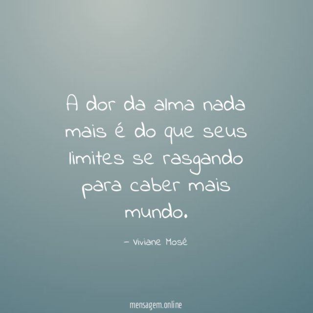 A dor da alma nada mais é do