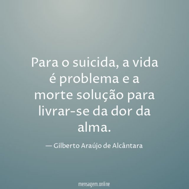 Para o suicida