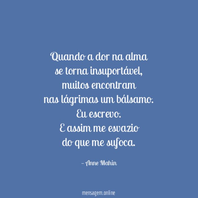 Quando a dor na alma se torna insuportável