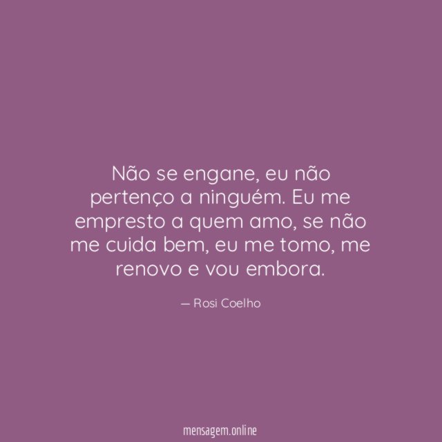 Não se engane