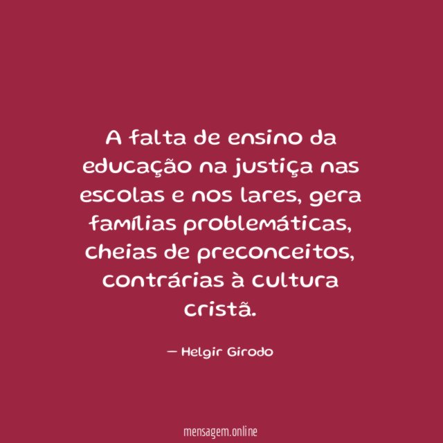 A falta de ensino da educação na justiça