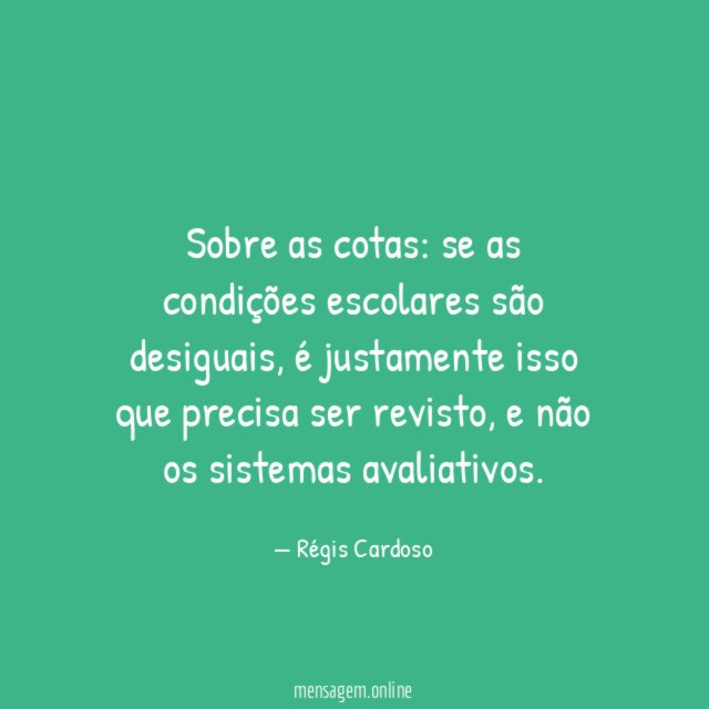 Sobre as cotas