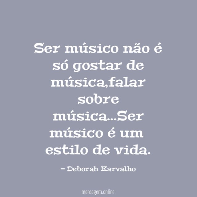 Ser músico não é só gostar de música