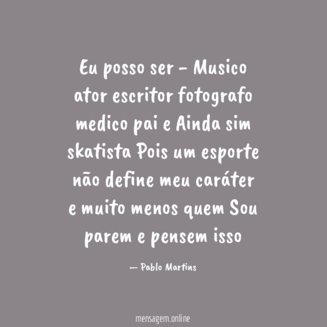 Eu posso ser - Musico ator escritor fotografo