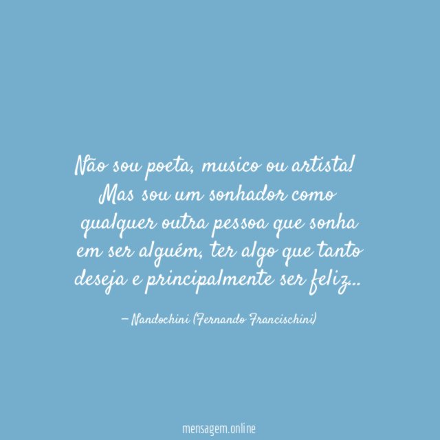 Não sou poeta