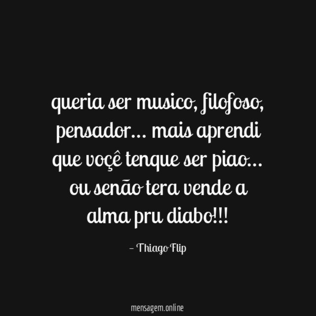 queria ser musico