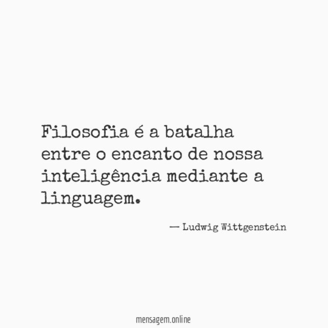 Filosofia é a batalha entre o encanto de