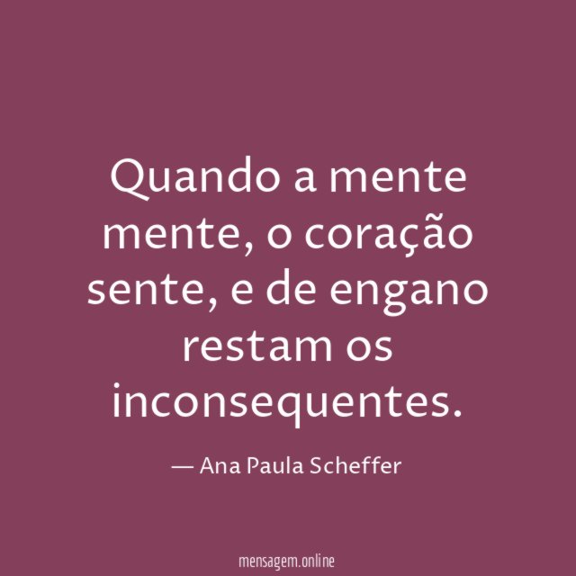 Quando a mente mente