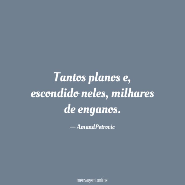 Tantos planos
