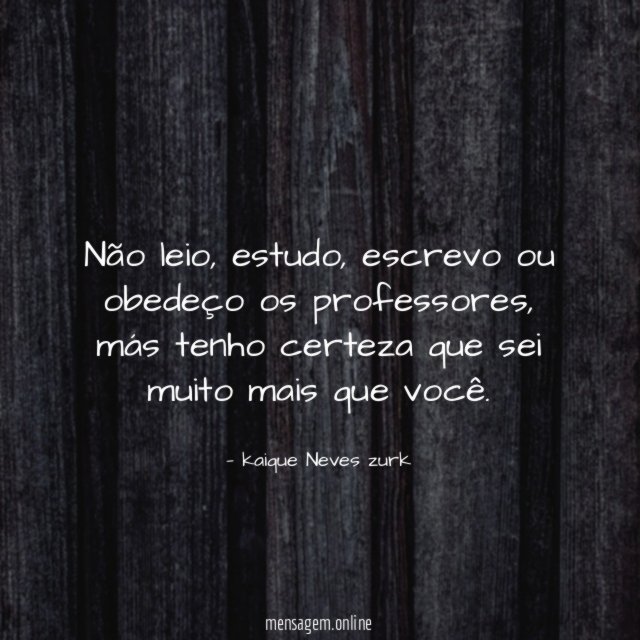 Não leio