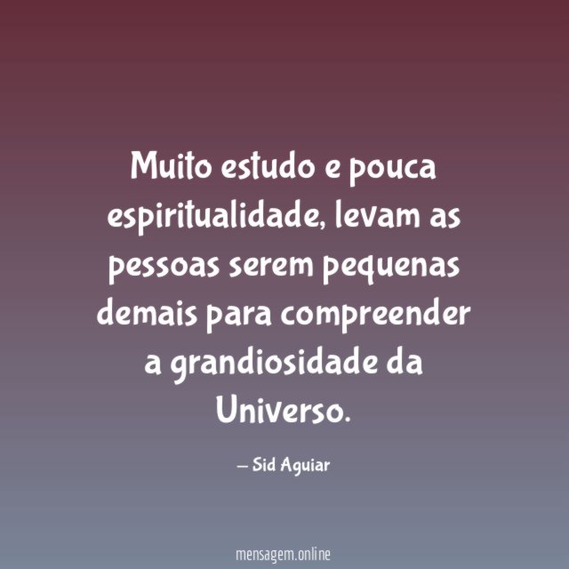 Muito estudo e pouca espiritualidade