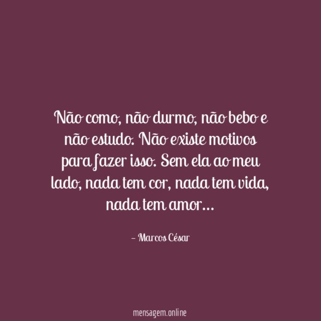 Não como