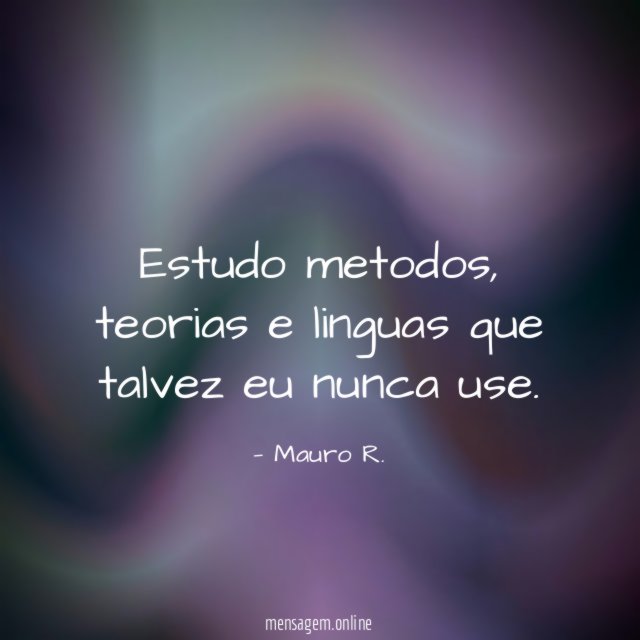 Estudo metodos