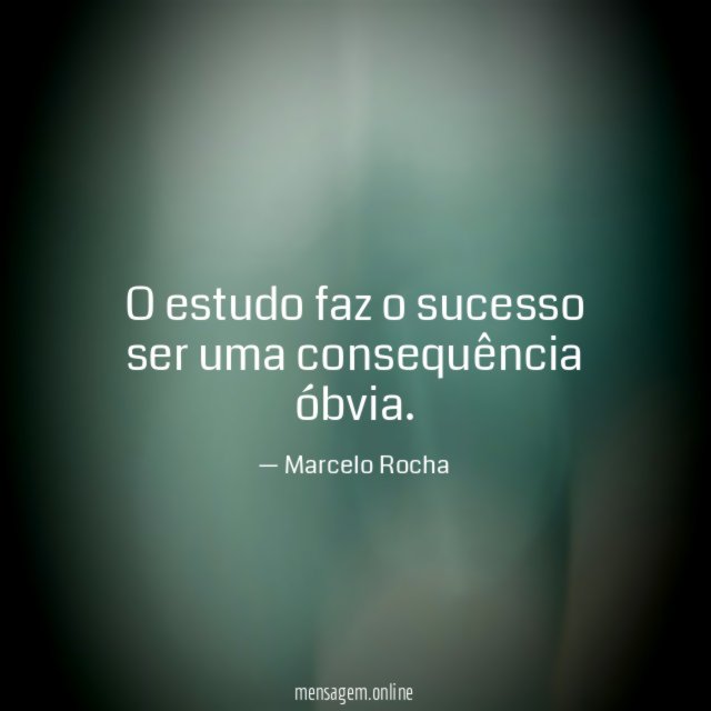 O estudo faz o sucesso ser uma consequência óbvia