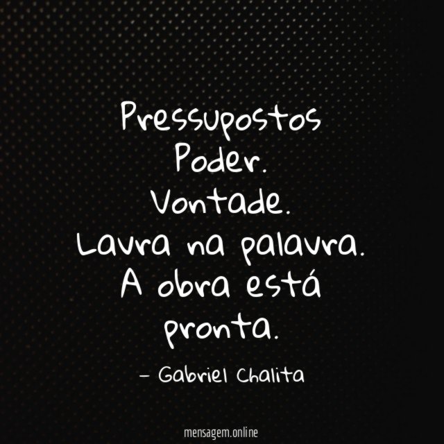 Pressupostos