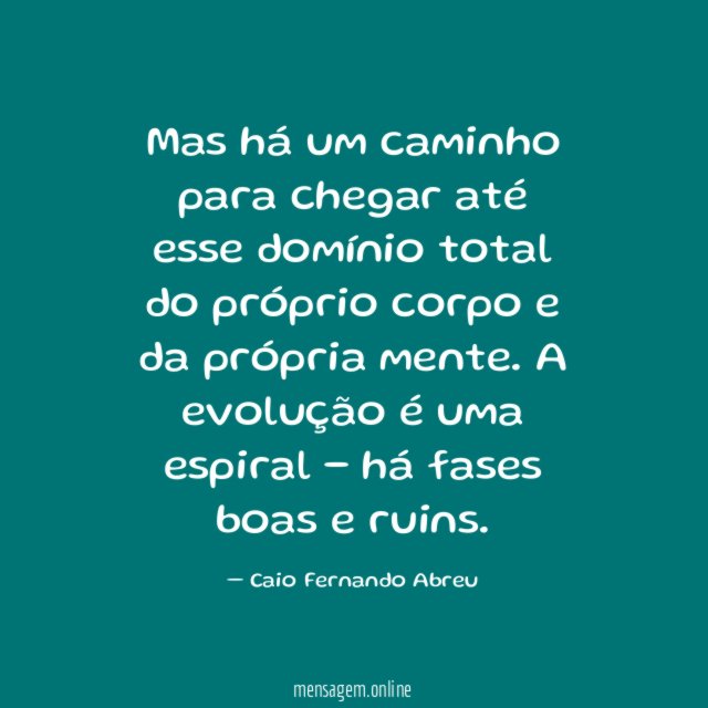 Mas há um caminho para chegar até esse