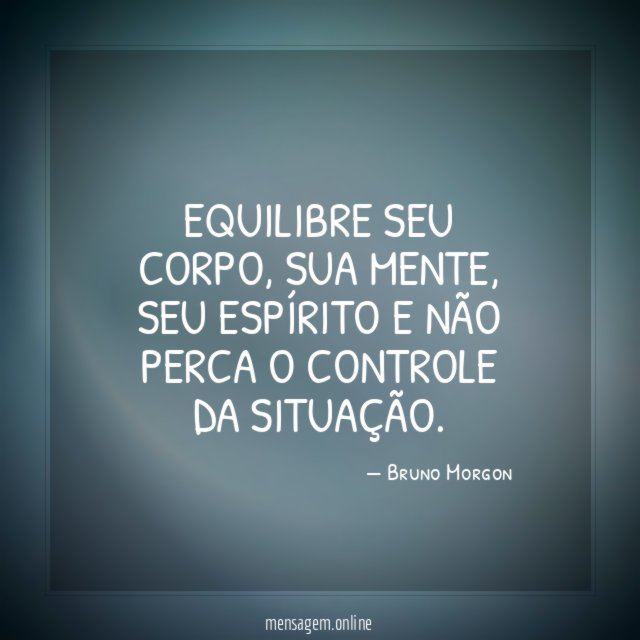 Equilibre seu corpo