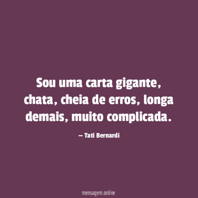 Sou uma carta gigante