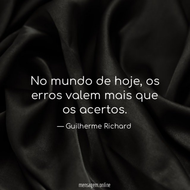 No mundo de hoje