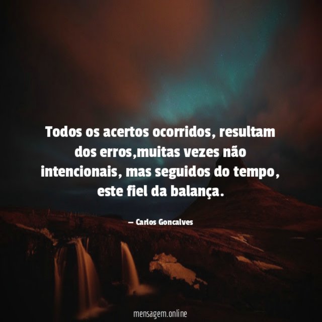 Todos os acertos ocorridos