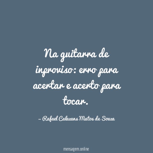 Na guitarra de inproviso
