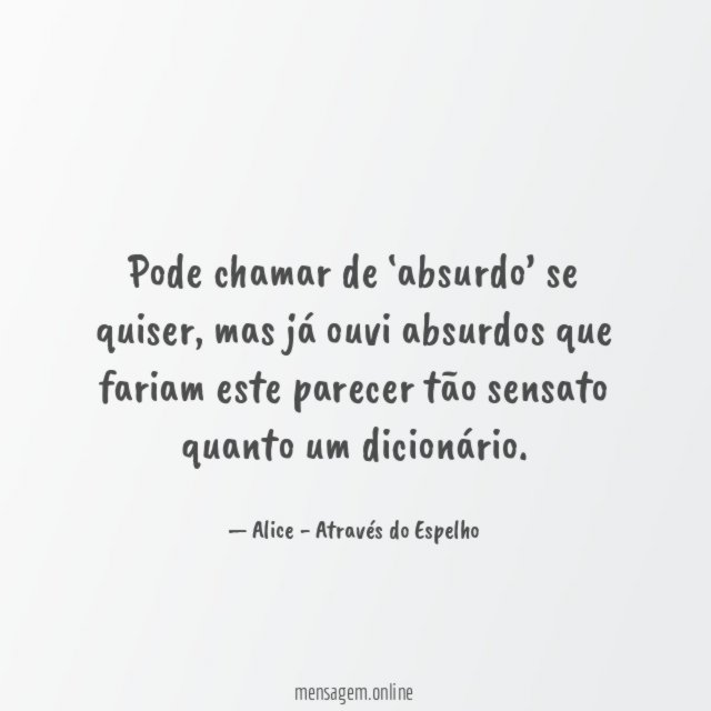 Pode chamar de ‘absurdo’ se quiser