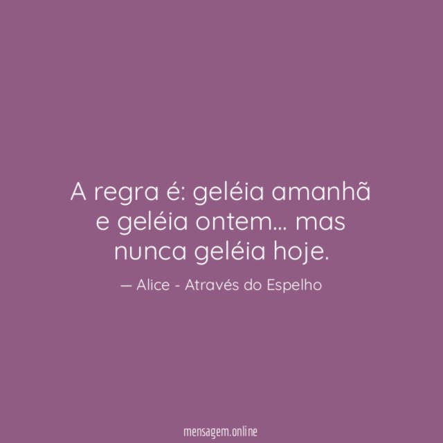 A regra é