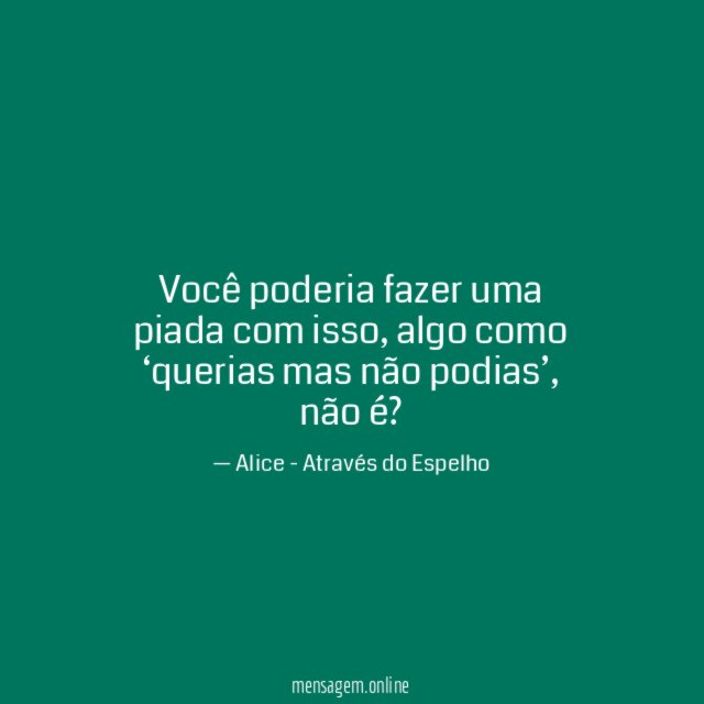 Você poderia fazer uma piada com isso