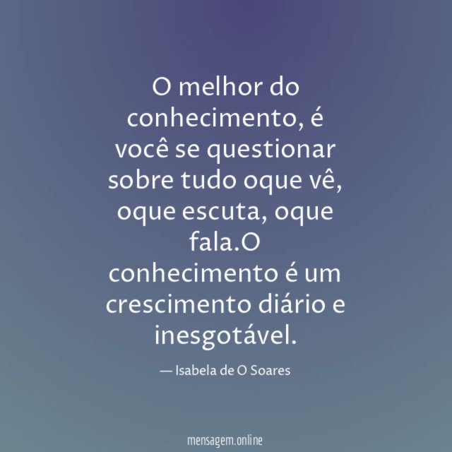 O melhor do conhecimento