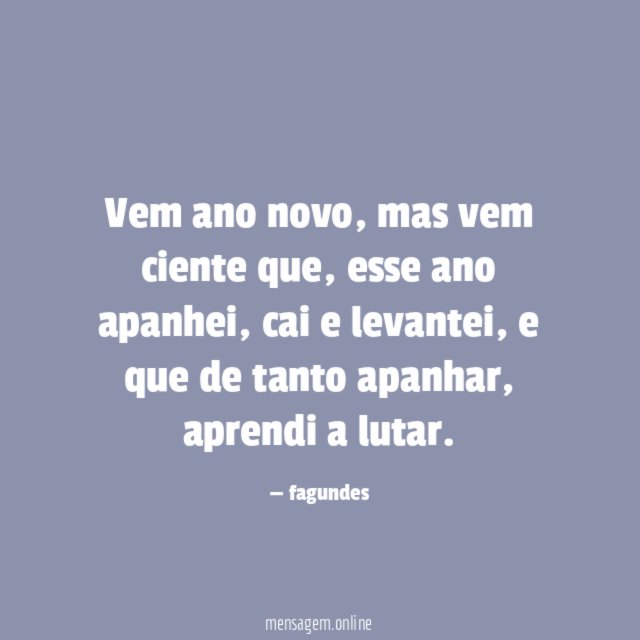 Vem ano novo