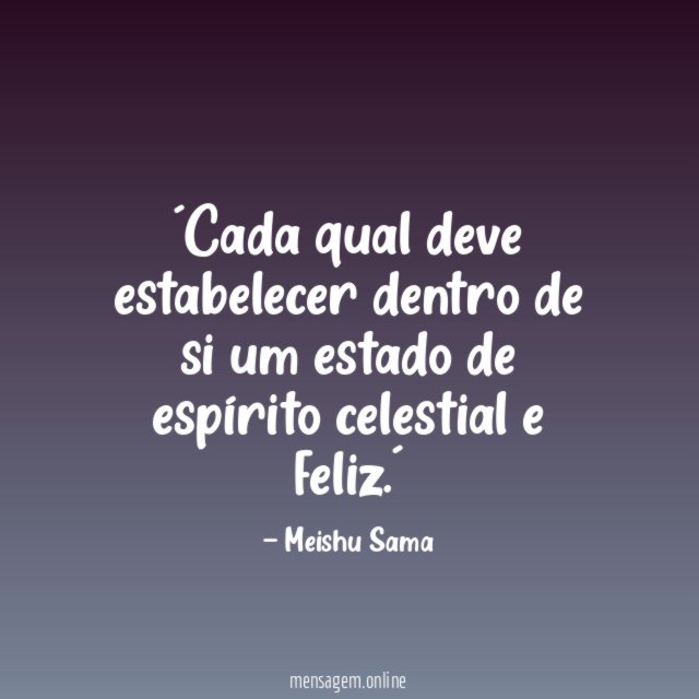 ´Cada qual deve estabelecer dentro de si um