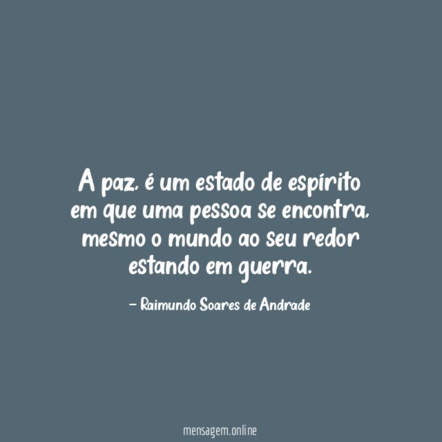 A paz