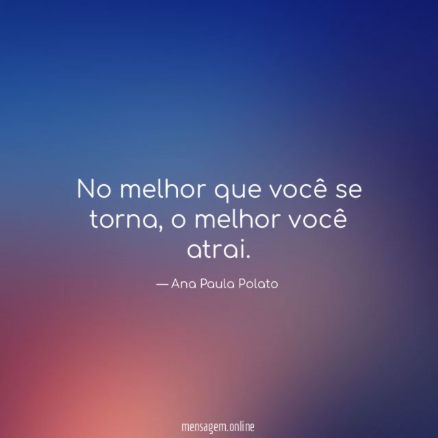 No melhor que você se torna
