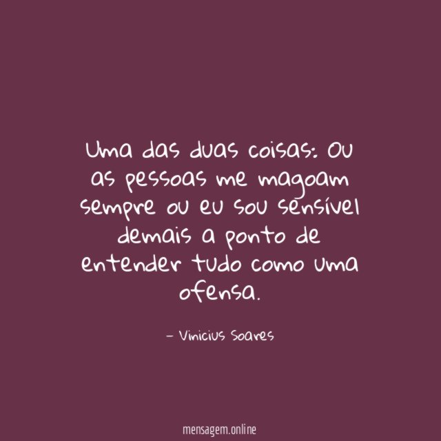 Uma das duas coisas
