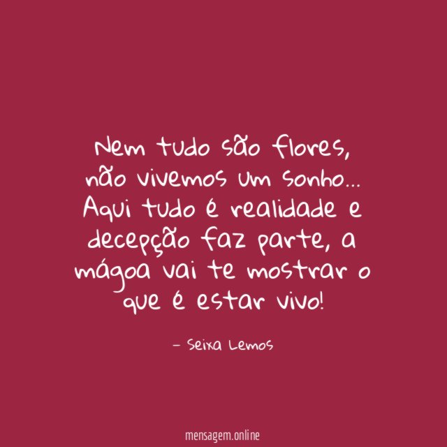 Nem tudo são flores