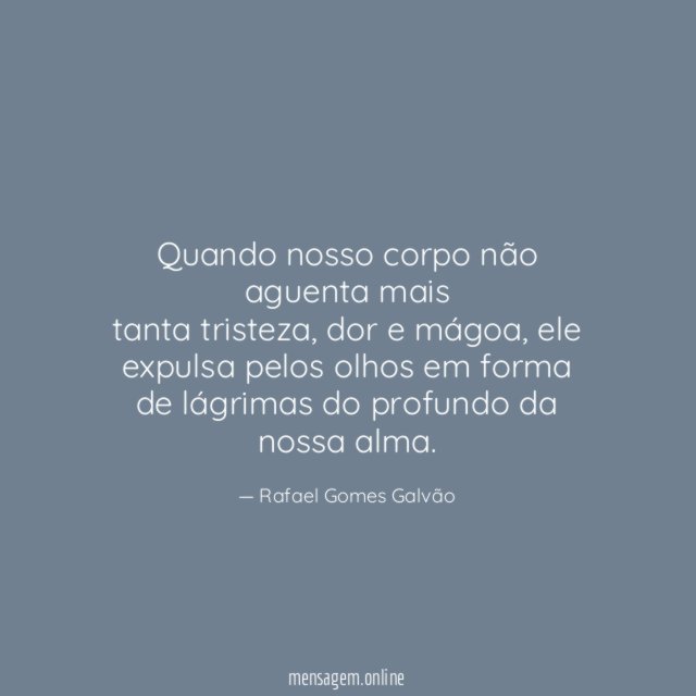 Quando nosso corpo não aguenta mais tanta tristeza